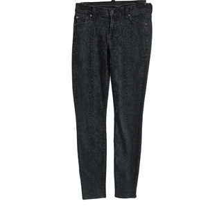 7 For All Mankind Dark Patterned Skinny Jeans MM339
